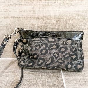 Coach Leopard Wristlet